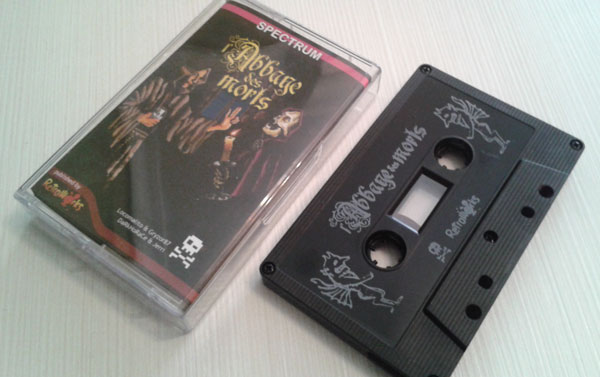 l'Abbaye des Morts portado a Spectrum ZX y editado en formato cassette por @RetroWorks