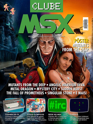 Mutants from the Deep en portada de la revista brasileña Clube MSX. @clubemsx